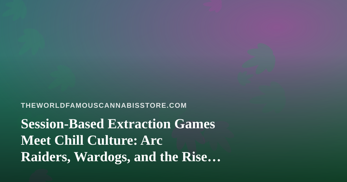 Session-Based Extraction Games Meet Chill Culture: Arc Raiders, Wardogs, and the Rise of a New Twitch Streamer