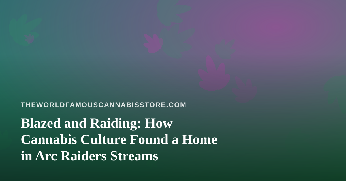 Blazed and Raiding: How Cannabis Culture Found a Home in Arc Raiders Streams