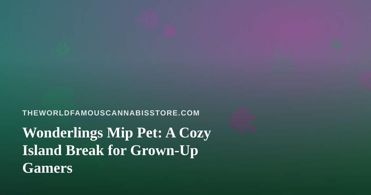 Wonderlings Mip Pet: A Cozy Island Break for Grown-Up Gamers
